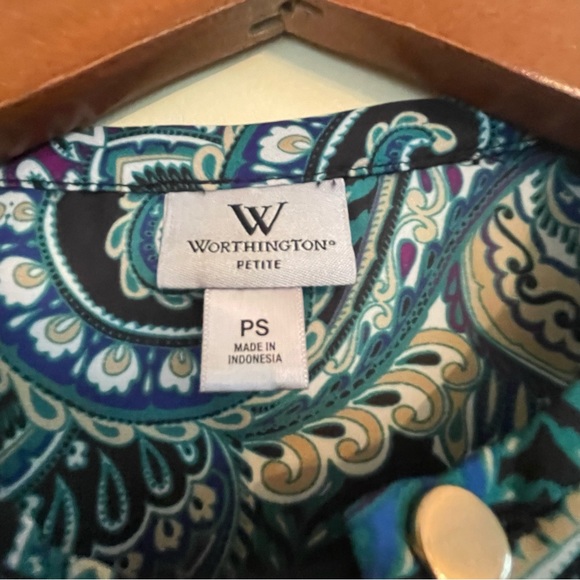 Worthington Petite Woman's Long Sleeve Shirt Size PS - Picture 6 of 8